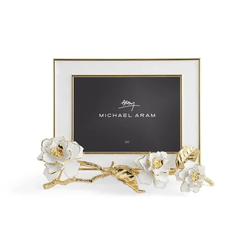 Gardenia Enameled White Frame (5X7)